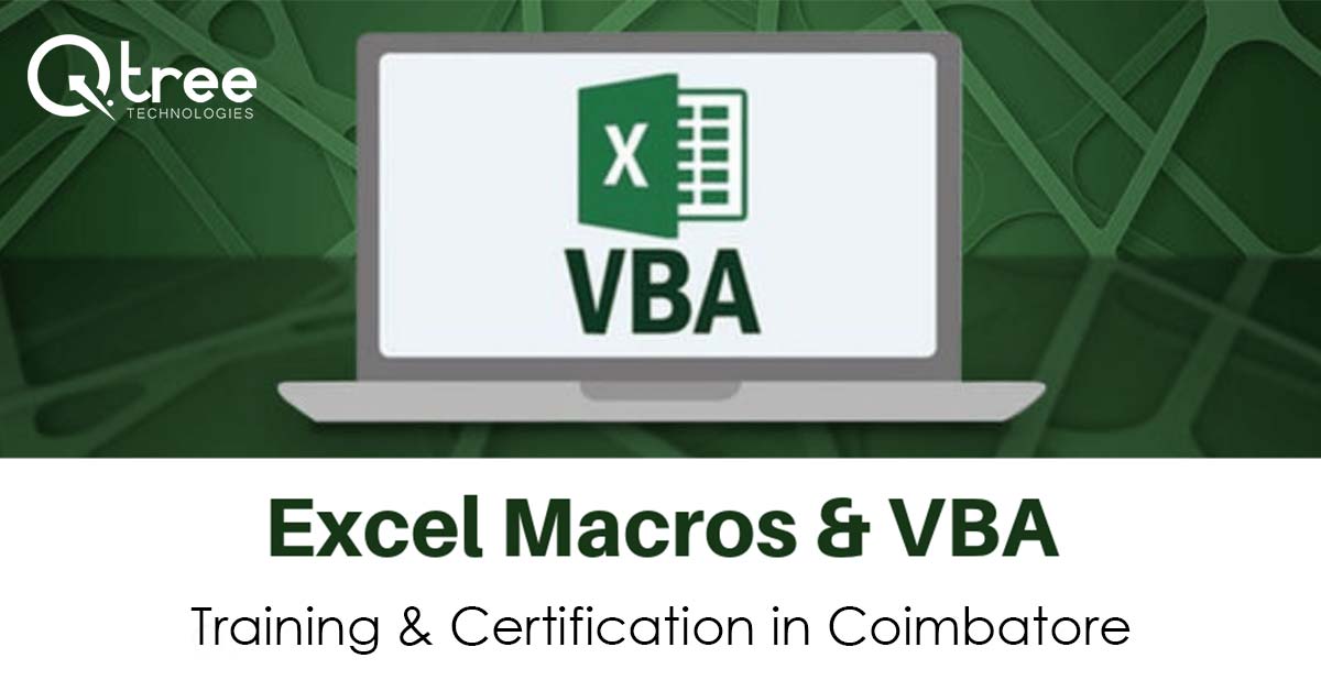 VBA with Macros Training in Coimbatore